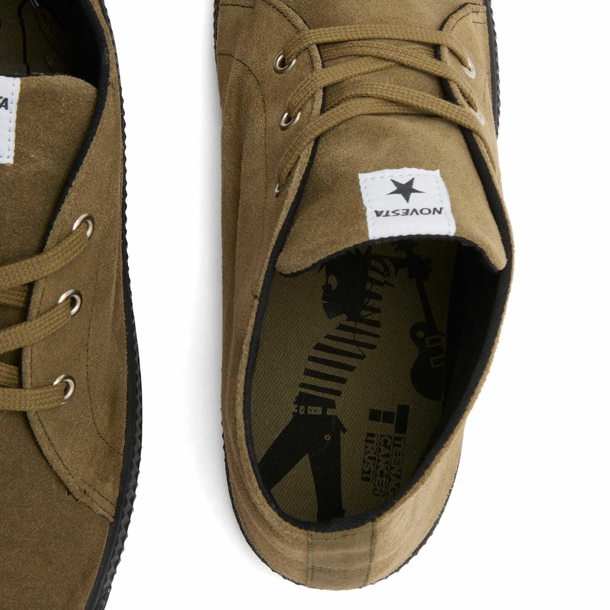 スタニギー　solololawn Novesta Men's x Noel Gallagher Lone Star Sneakers in Khaki Novesta