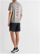 Falke Ergonomic Sport System - Printed Lyocell and Cotton-Blend Jersey T-Shirt - Gray