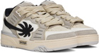 Palm Angels White & Gray Venice Suede Sneakers