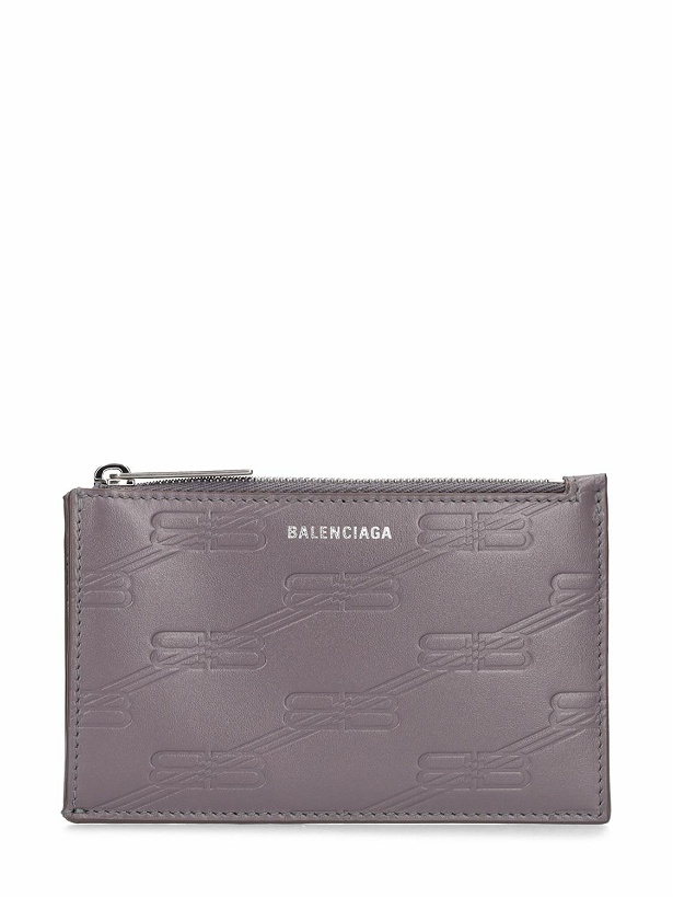 Photo: BALENCIAGA - Bb Monogram Leather Wallet