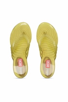 Diesel Sculptural flip-flops in Melflex - Sandals Womens in Yellow