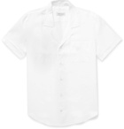 Odyssee - Bastide Camp-Collar Linen Shirt - White