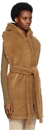Max Mara Brown Camel Wool Vest