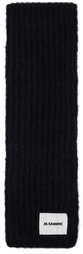 Jil Sander Black PD Scarf