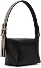 KARA Black Double Bow Shoulder Bag