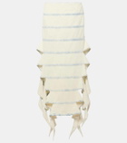 Y/Project Bug asymmetric denim midi skirt