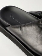 Rick Owens - Padded Leather Platform Mules - Black