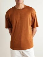 Loro Piana - Philion Cashmere and Silk-Blend Jersey T-Shirt - Orange