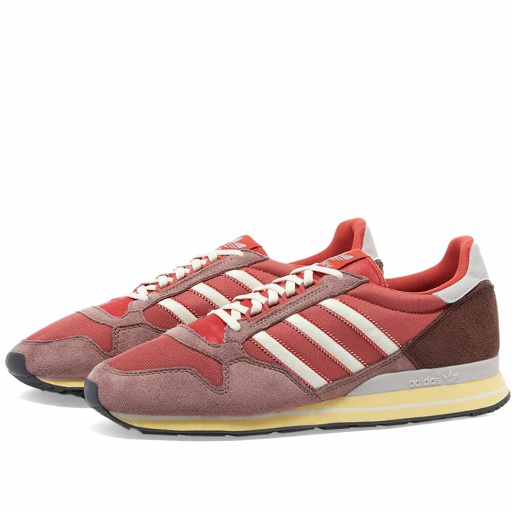 Photo: Adidas Men's ZX 500 Sneakers in Red/White/Yellow