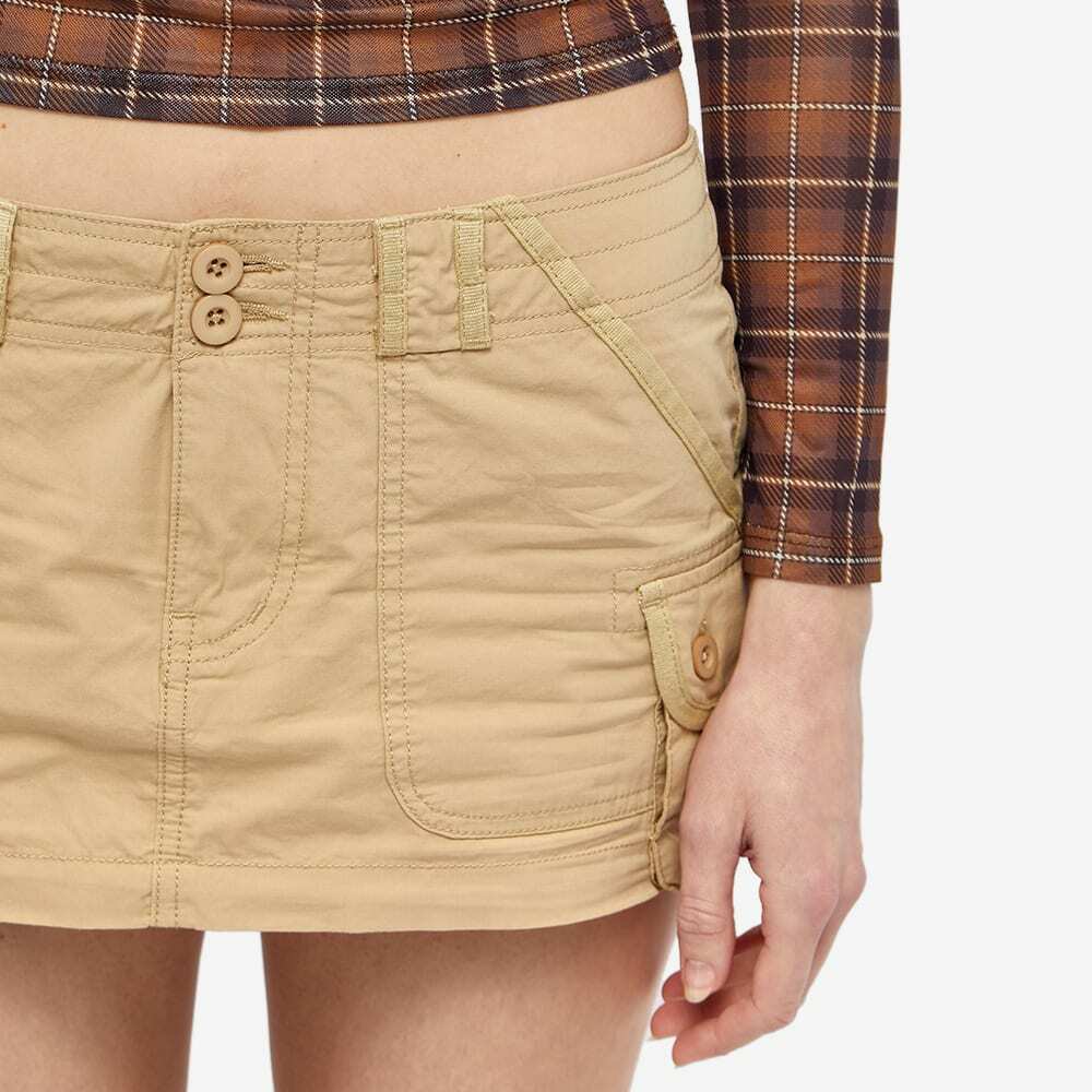 Danielle Guizio Women's Tactical Cargo Skirt in Khaki