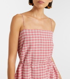 Faithfull Riatto checked cotton romper