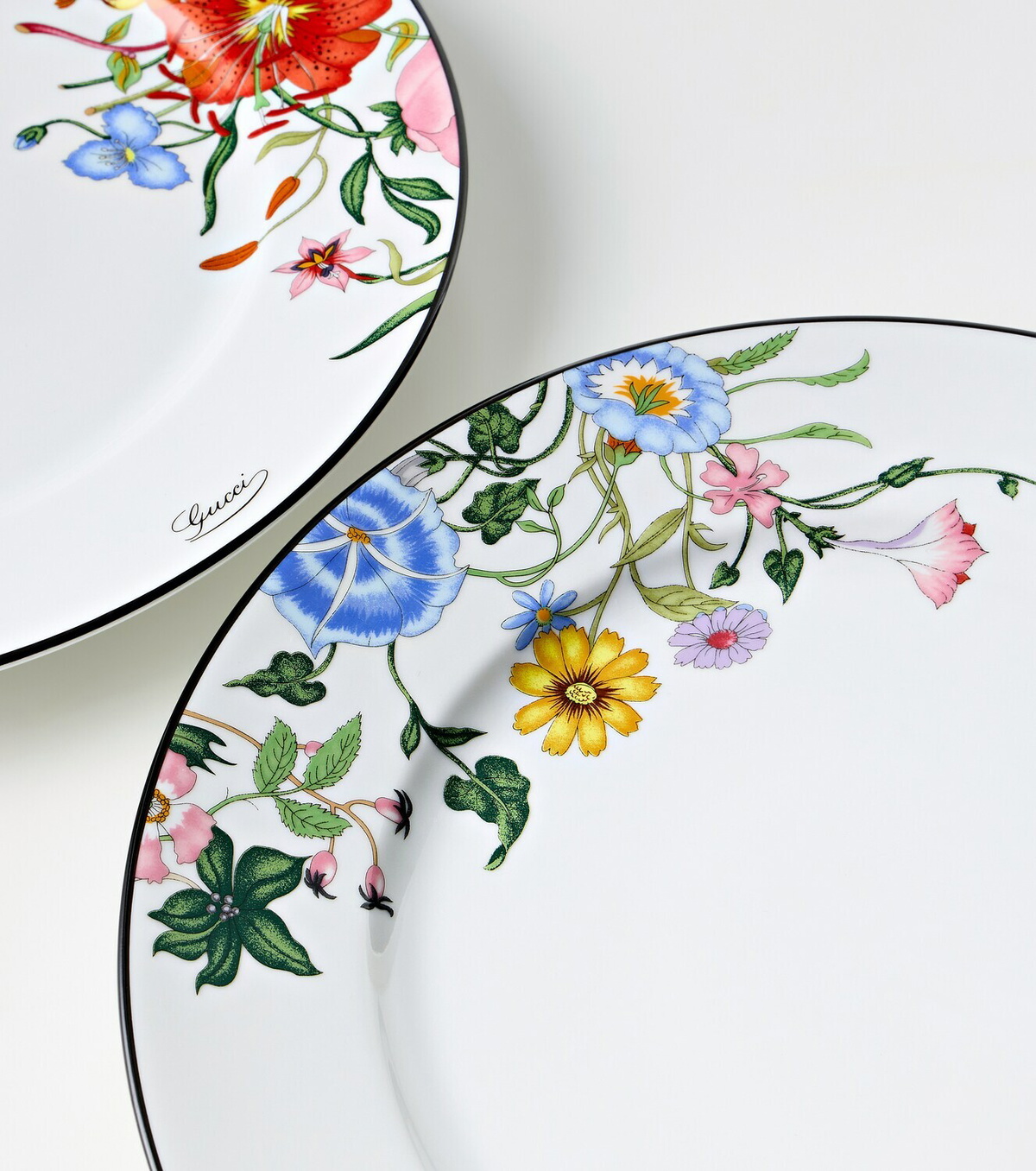 Gucci Gucci Flora set of 2 porcelain dinner plates