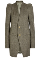 Rick Owens Metro Structured Wool Jacket Black Other