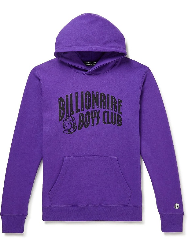 Photo: Billionaire Boys Club - Logo-Print Cotton-Jersey Hoodie - Purple