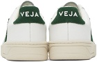 VEJA White & Green V-12 Sneakers