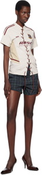 Martine Rose Navy & Green Tailored Gym Shorts