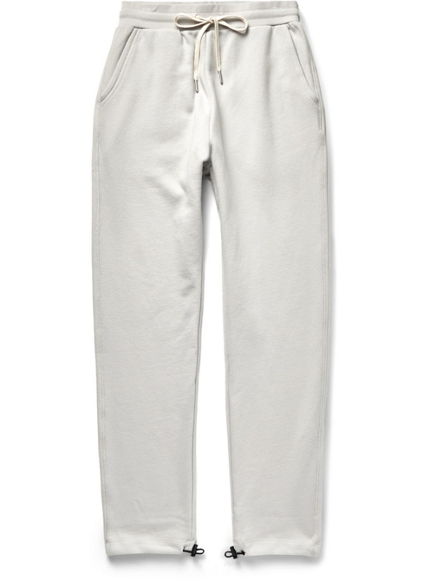 Photo: JOHN ELLIOTT - Sochi Slim-Fit Tapered Loopback Cotton-Jersey Sweatpants - Gray - M