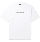 Balenciaga - Oversized Logo-Print Cotton-Jersey T-Shirt - White