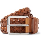 Tod's - 3.5cm Woven Leather Belt - Brown