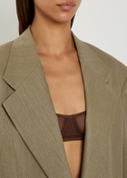Calvin Klein Alden Unlined Stretch-mesh bra Brown