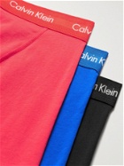 CALVIN KLEIN UNDERWEAR - Three-Pack Stretch-Cotton Boxer Briefs - Multi - S