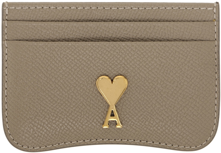 Photo: AMI Paris Taupe Paris Paris Card Holder