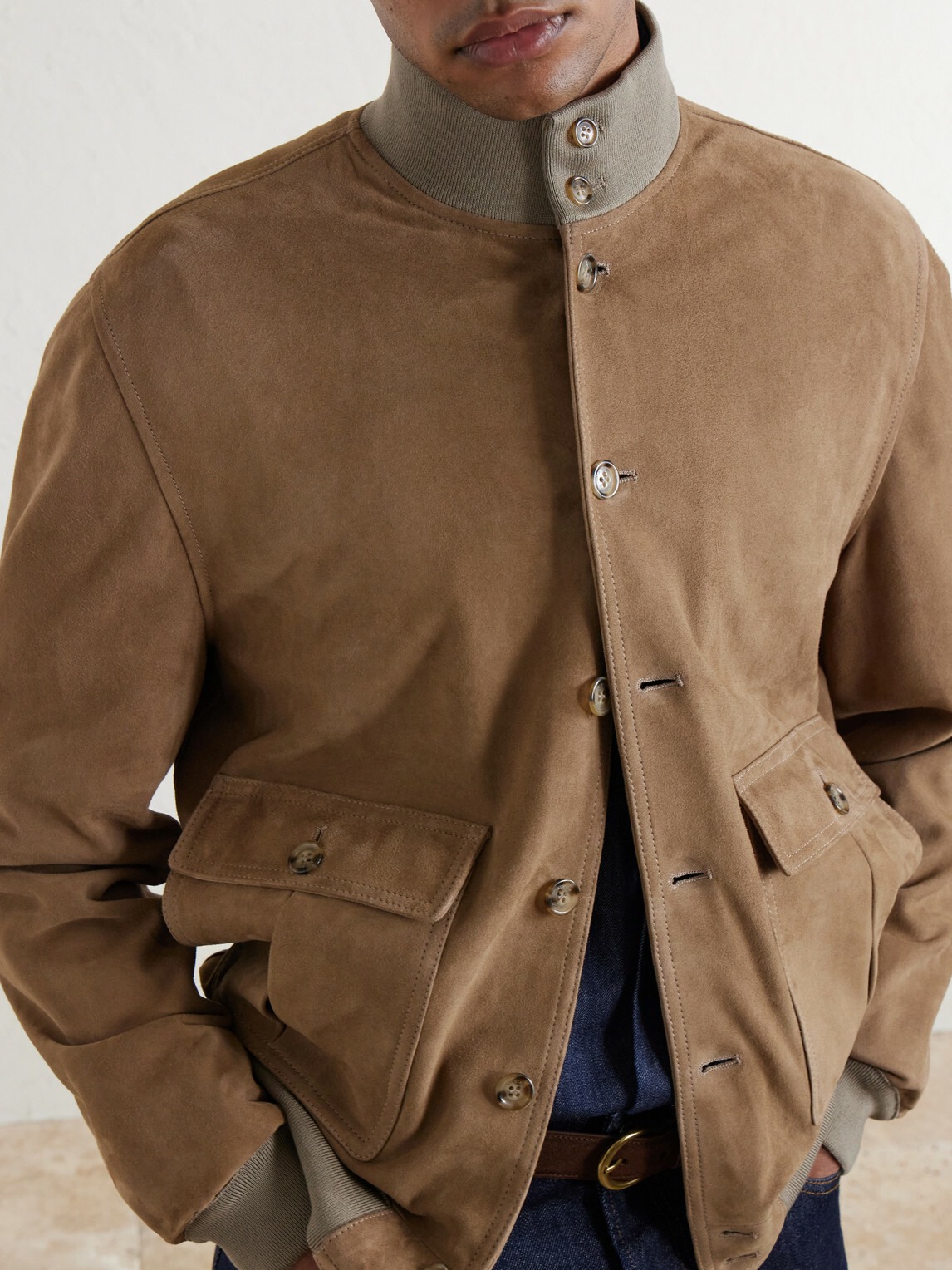 Valstar - Valstarino Suede Jacket - Neutrals