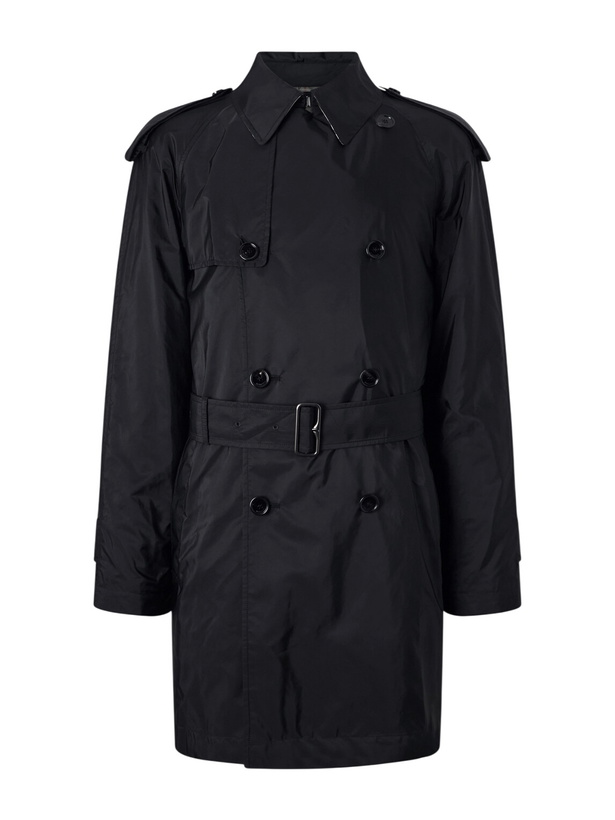 Photo: Burberry - Belted Shell Trench Coat - Black