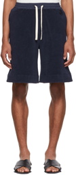 Jil Sander Blue Cotton Shorts