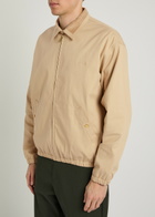 DRÔLE DE Monsieur Le Blouson Drôle Logo Stretch-cotton Jacket Beige