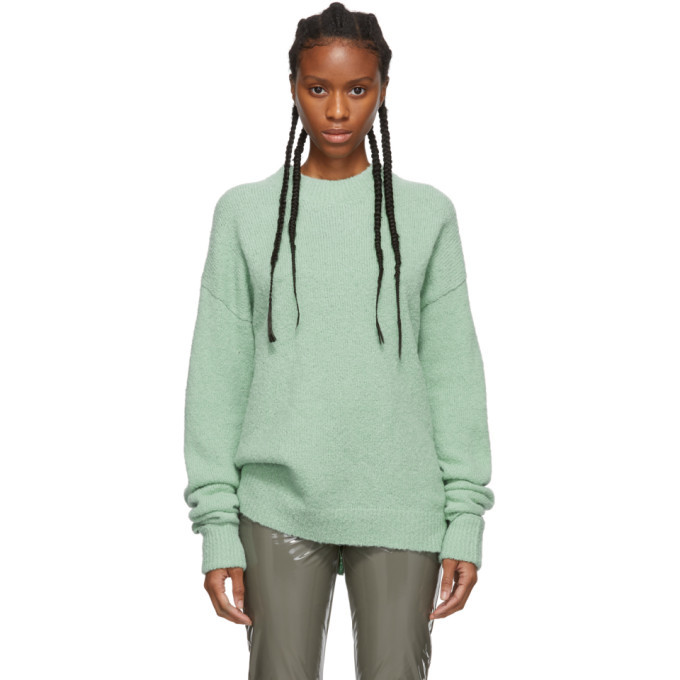Photo: Tibi Green Alpaca Airy Pullover Sweater