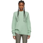 Tibi Green Alpaca Airy Pullover Sweater