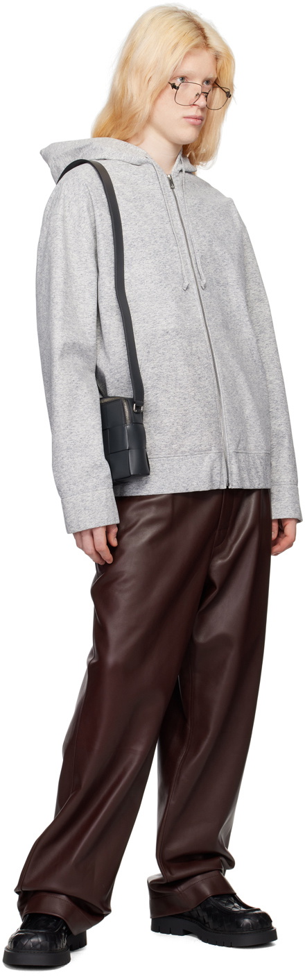 ボッテガヴェネタ Bottega Veneta Printed Leather Jacket Bottega Veneta Gray Printed Leather Jacket Bottega Veneta