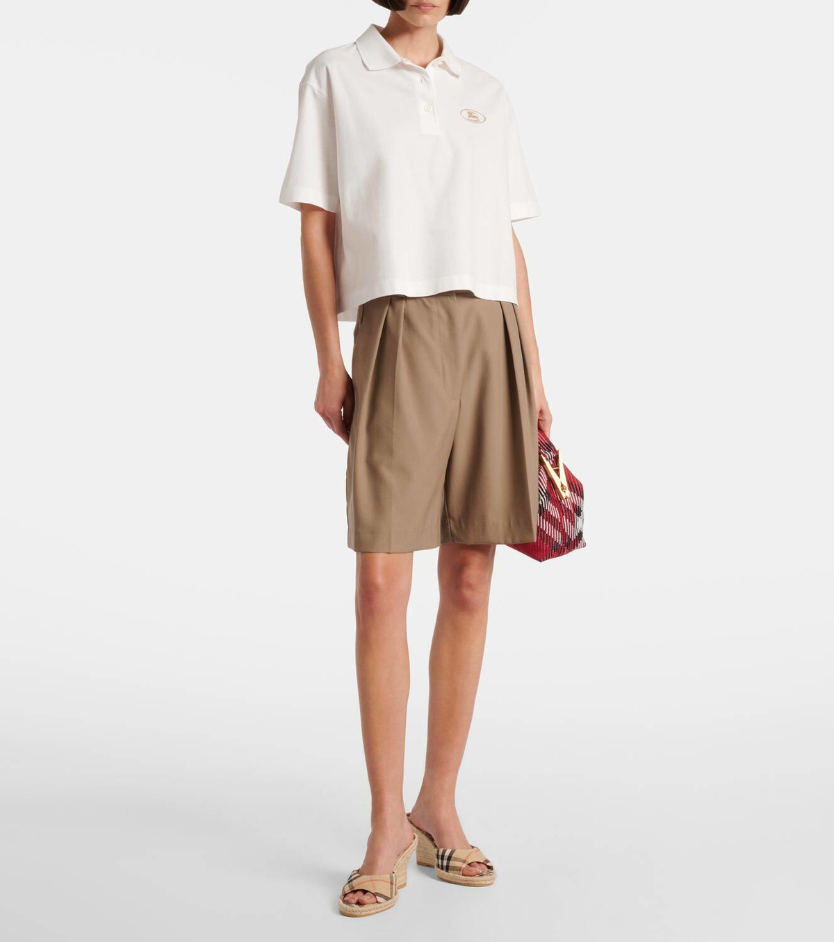 Burberry Burberry Check espadrille wedges