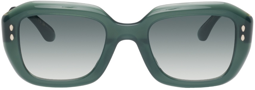 Isabel Marant Green Geometric Sunglasses Isabel Marant