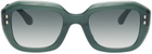 Isabel Marant Green Geometric Sunglasses
