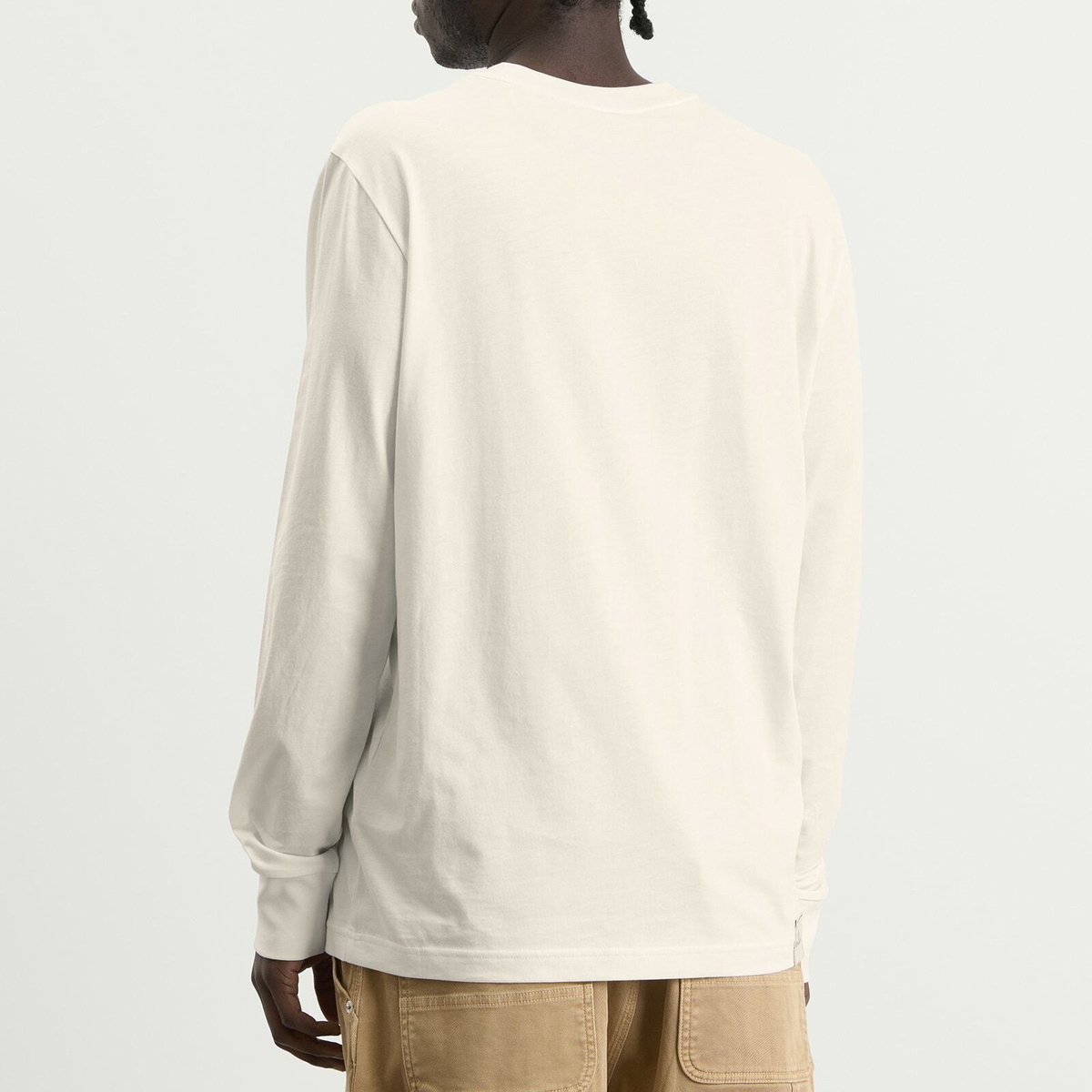 Moncler Men's Long Sleeve Cotton T-Shirt in White