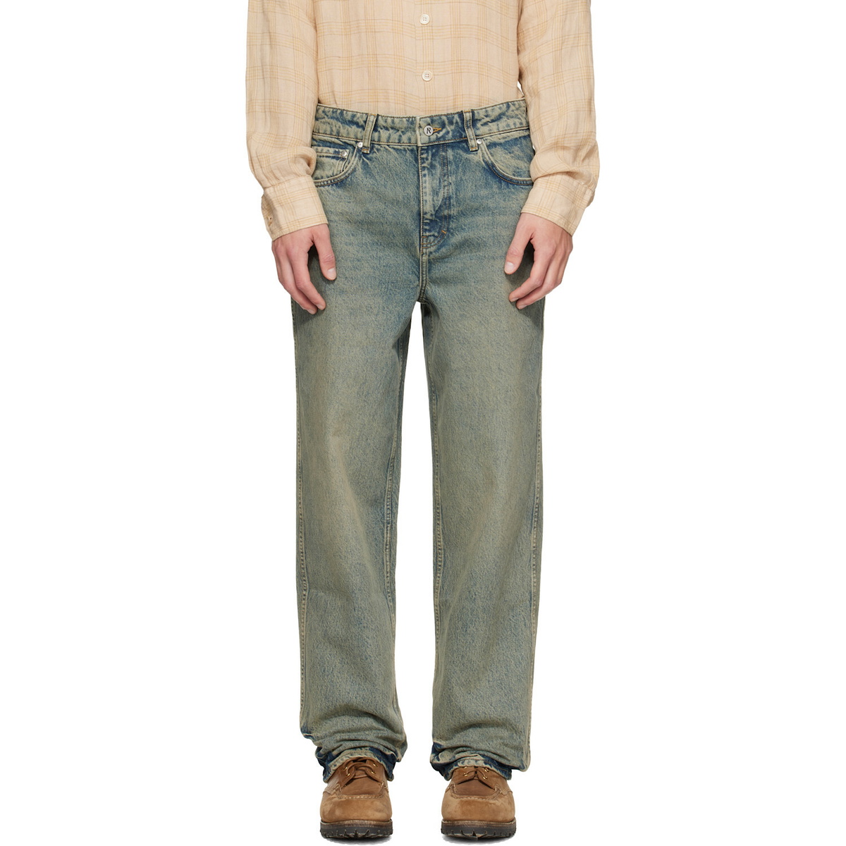 Represent Blue R3 Baggy Jeans