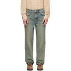 Represent Blue R3 Baggy Jeans