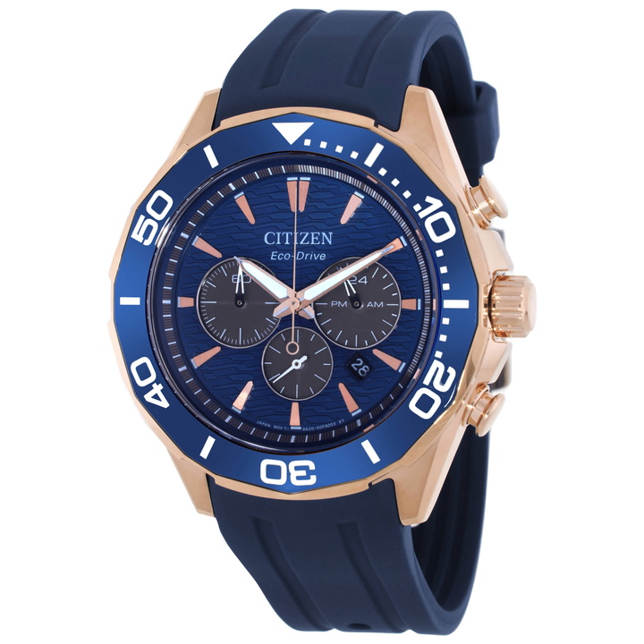 Photo: Citizen Endeavor Chronograph Quartz Blue Dial Mens Watch CA4733-00L