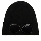 C.P. Company Men's Cotton Goggle Beanie in Black 