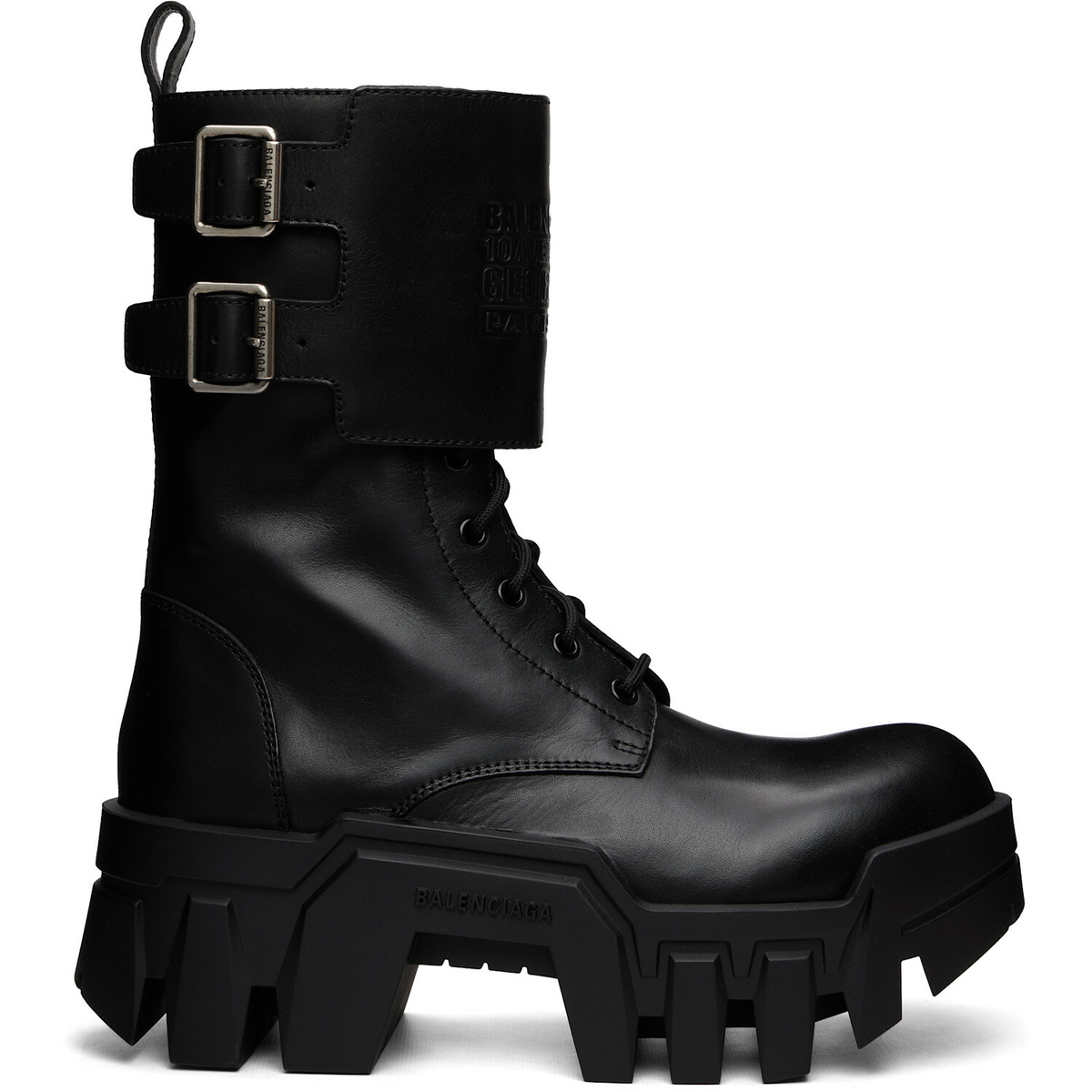 Balenciaga Black Bulldozer Combat Boots