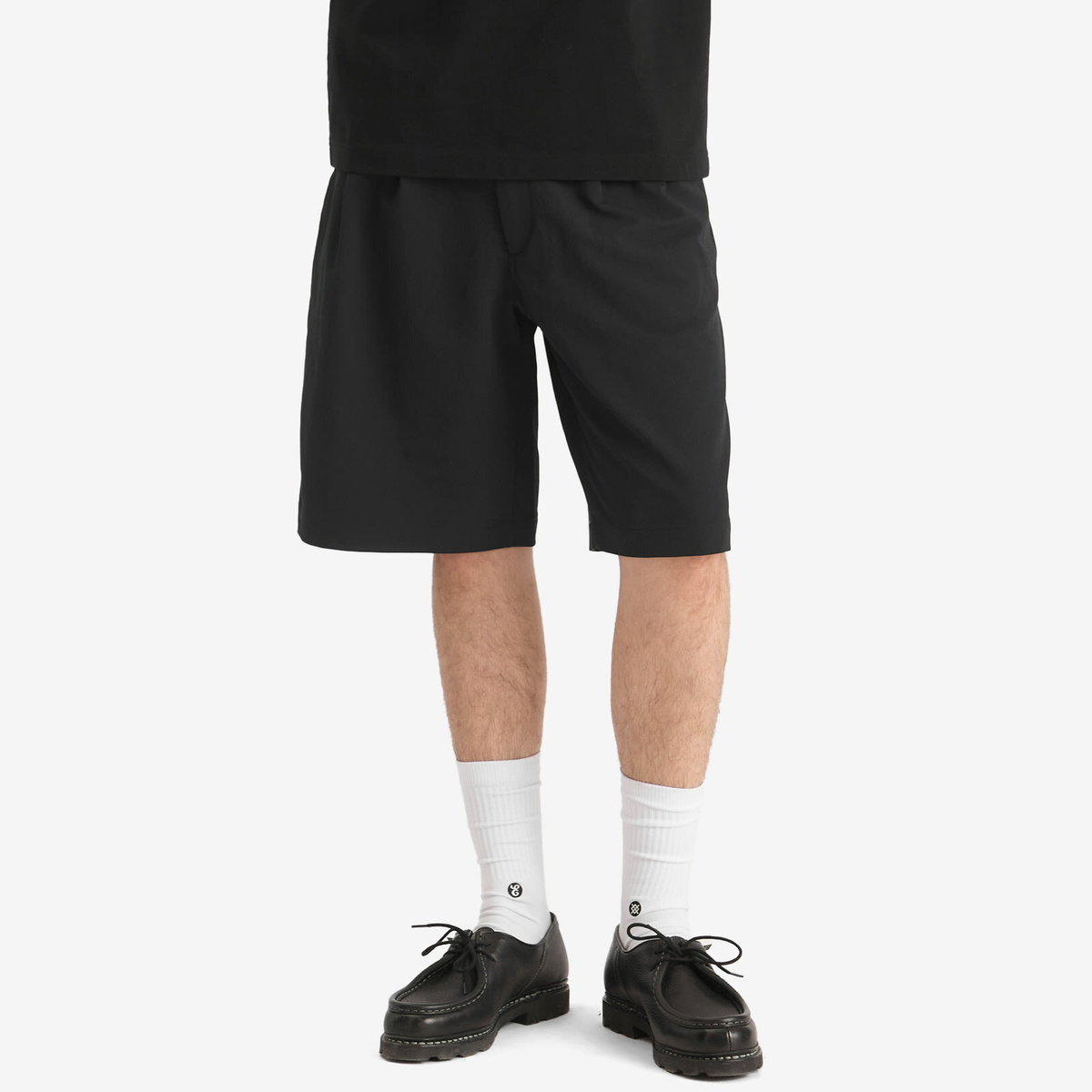 Nanamica Men's Alphadry Double Pleats Shorts in Black
