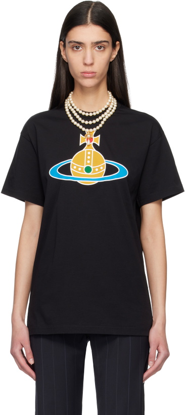 Photo: Vivienne Westwood Black Oversized Orb Classic T-shirt