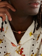 Lauren Rubinski - Gold and Enamel Pendant Necklace