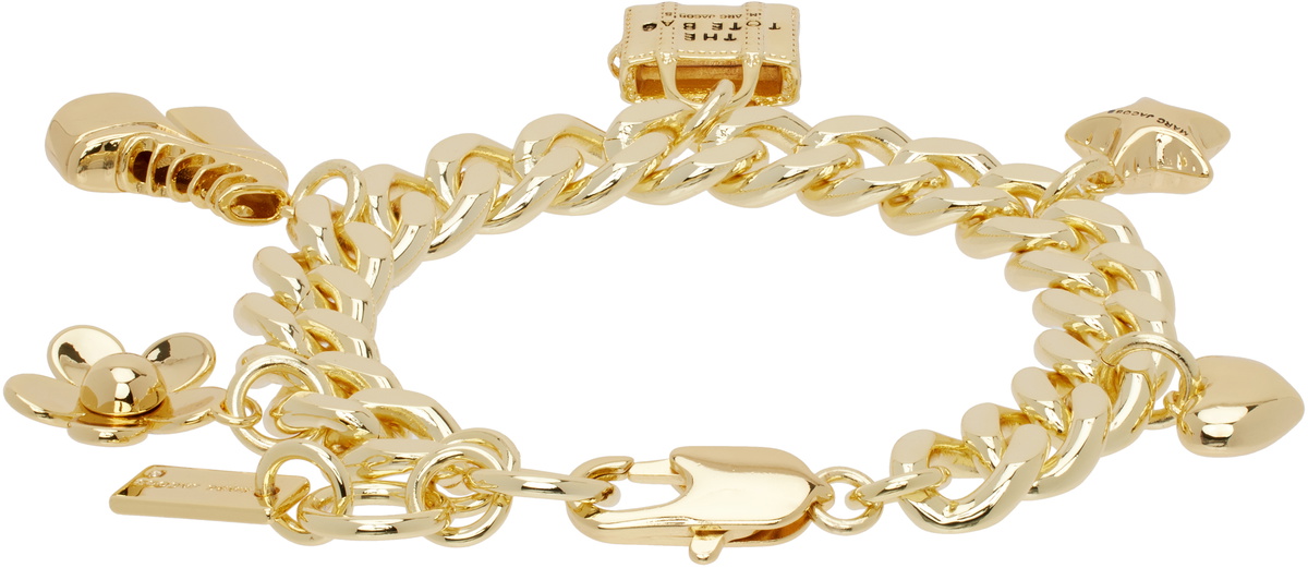 Marc Jacobs Gold 'The Mini Icon Charm' Bracelet