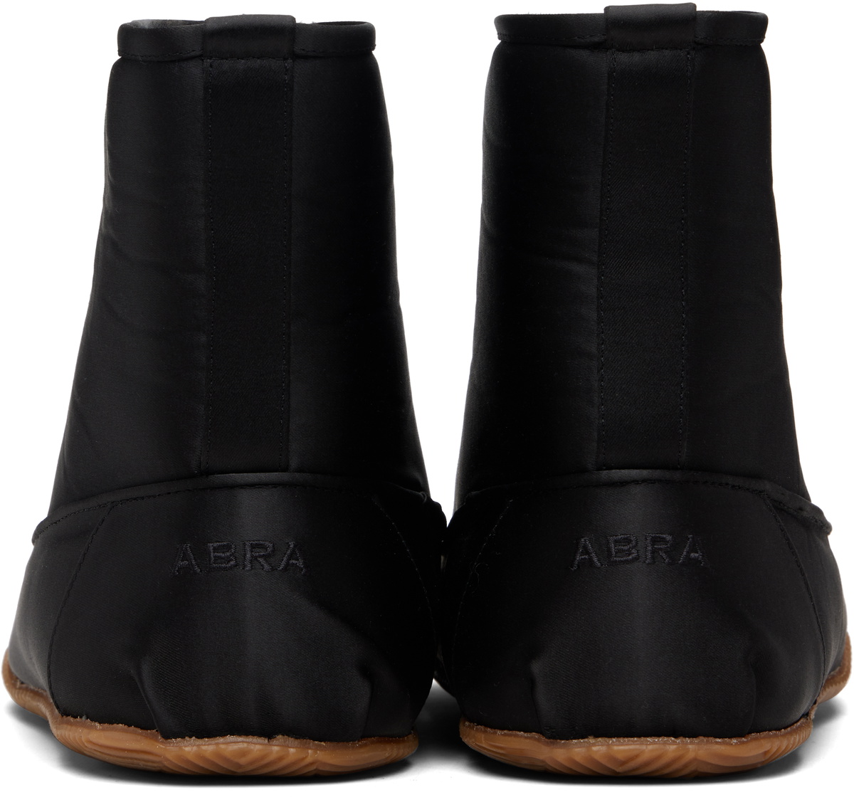 ABRA Black Satin Baby Boots