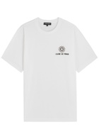 Frescobol carioca Dinis Embroidered Cotton T-shirt White