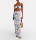 Alexandra Miro Carlotta printed bandeau bikini top
