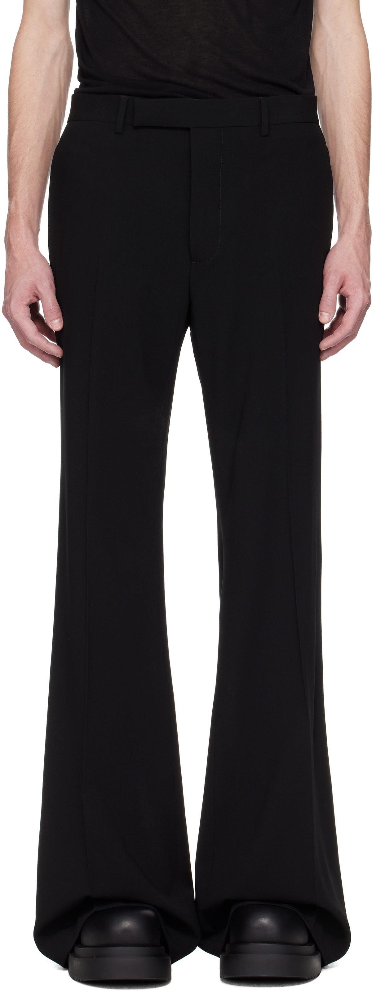 Rick Owens Black Hollywood Wide Astaires Trousers Rick Owens